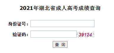 湖北成人高考成绩查询将于11月19日9时开始